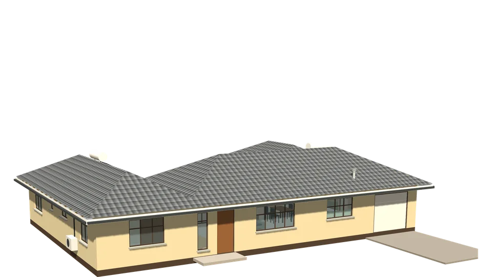 Etosha House, 2 bedrooms, 3D view