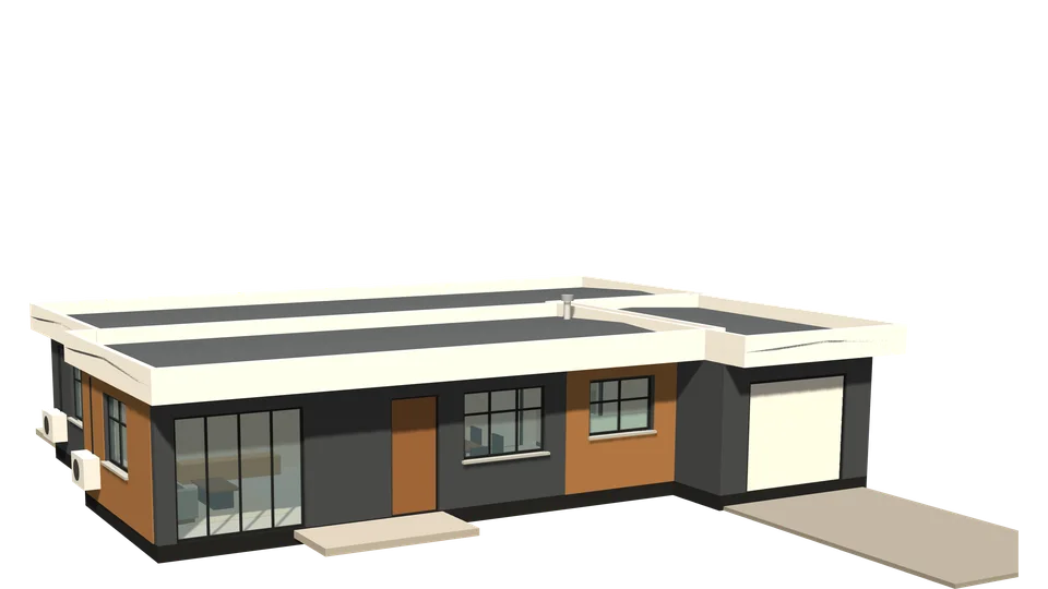 Gemsbok House, 3 bedrooms, 3D view