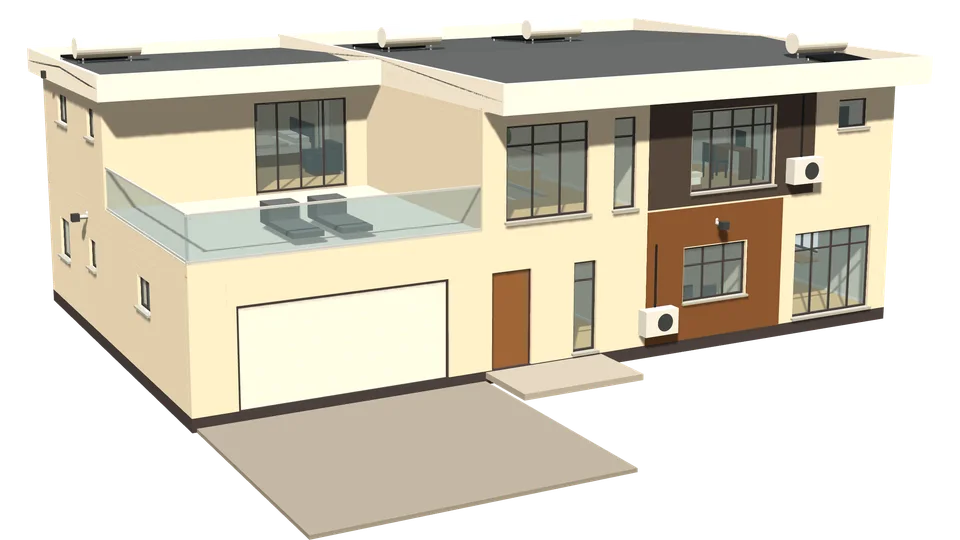 Huab House, 4 bedrooms, 3D view