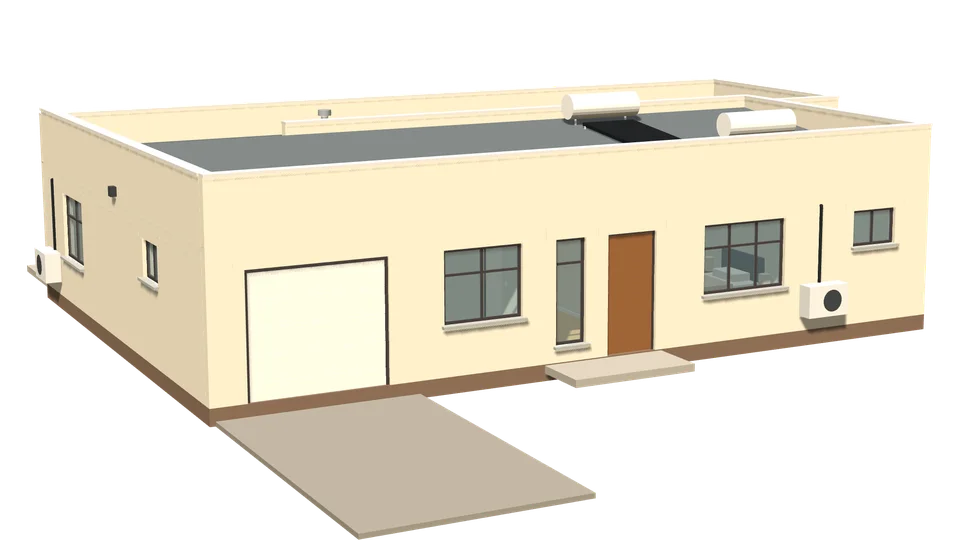 Kalahari House, 2 bedrooms, 3D view