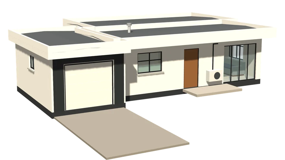 Kudu House, 2 bedrooms, 3D view