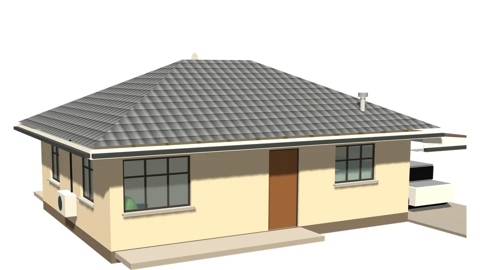 Kuiseb House, 2 bedrooms, 3D view