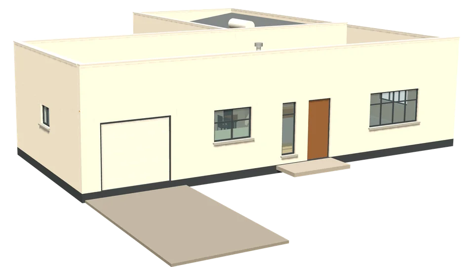 Marula House, 2 bedrooms, 3D view