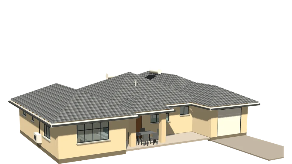 Mopane House, 3 bedrooms, 3D view