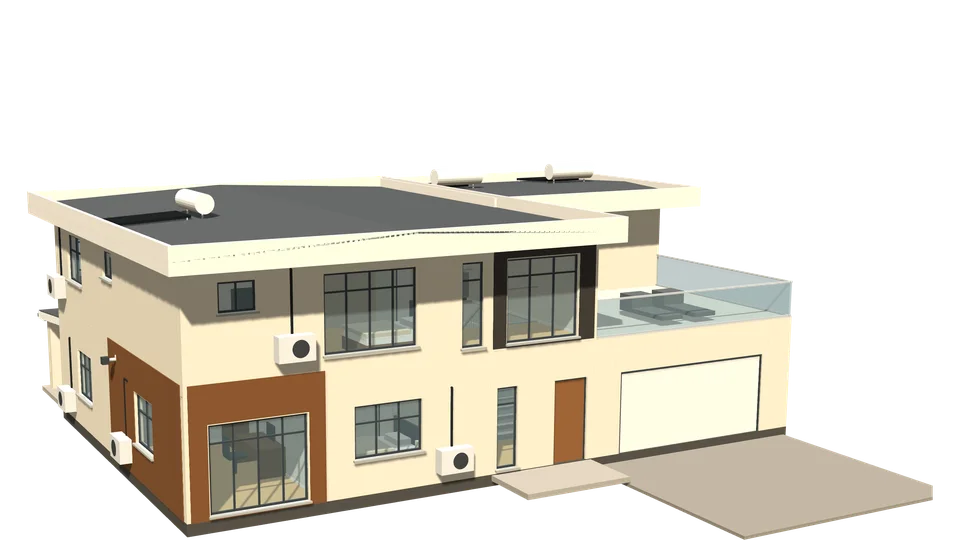 Okavango House, 4 bedrooms, 3D view
