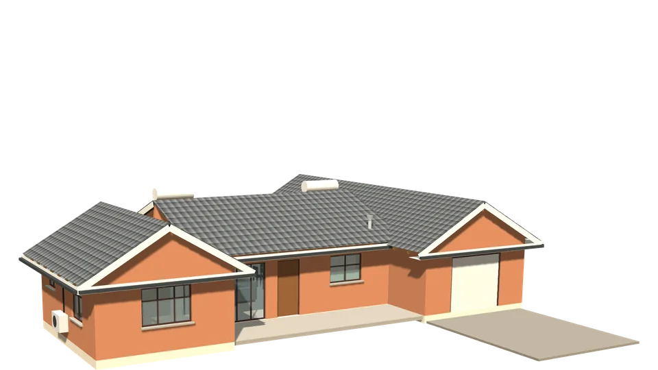 Sossus House, 2 bedrooms, 3D view
