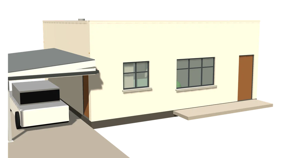 Swakop House, 2 bedrooms, 3D view